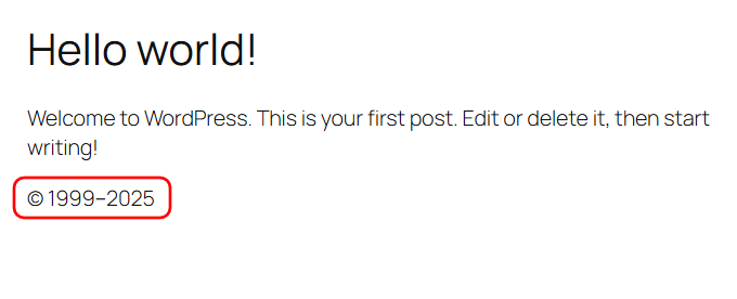 Edit - Copyright Data Block
